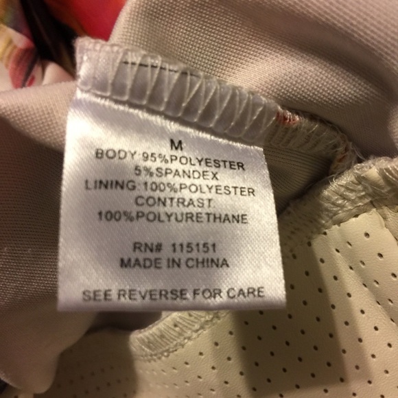Y2K White And Multi color block Sleeveless Midi Dress exposed back zipper sz M. - Picture 4 of 8